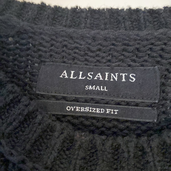All Saints Oversized Fit Black Sweater. Size S. EUC. - Picture 2 of 10
